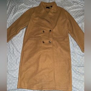 New York & Company Oversized Notch Lapel Trench Coat